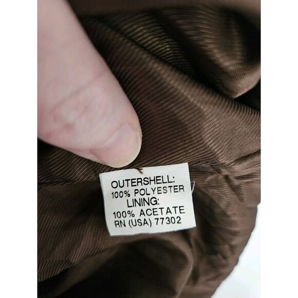 Zara Basic Faux Suede Brown Shift Dress Size M Lined Cap Sleeve Babydoll - Picture 9 of 9